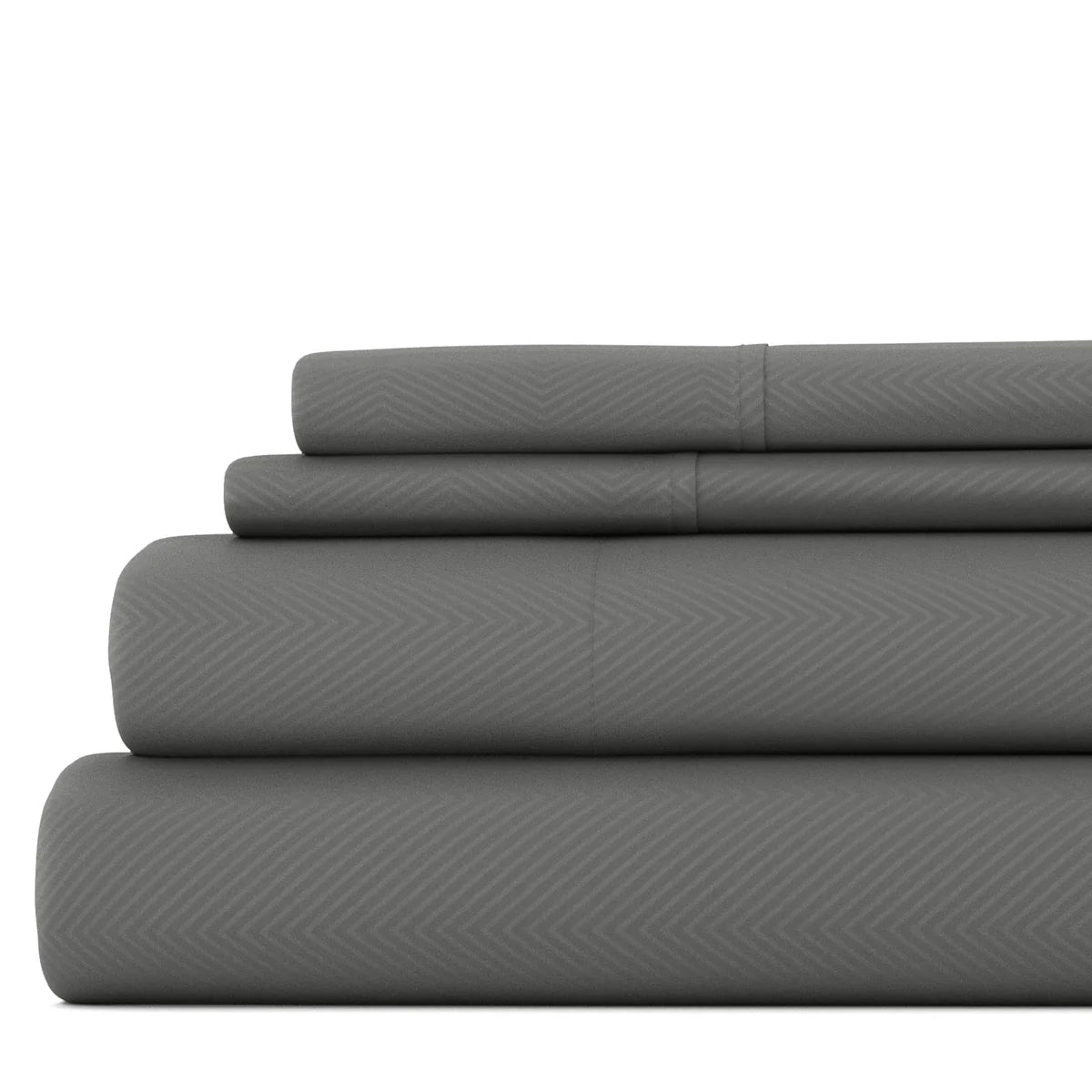 Chevron Embossed 4-Piece Sheet Set