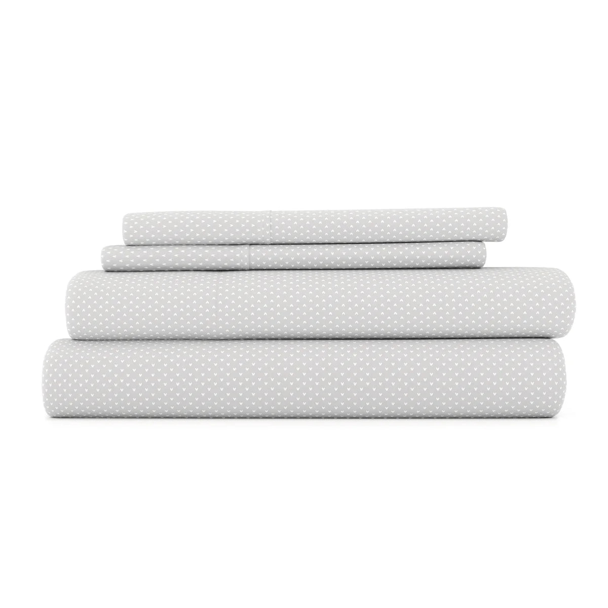 My Heart 4-Piece Patterned Sheet Set
