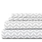 Puffed Chevron 4-Piece Patterned Sheet Set