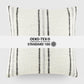 Framed Stripe Yarn-Dyed Cotton Decor Throw Pillow Cover