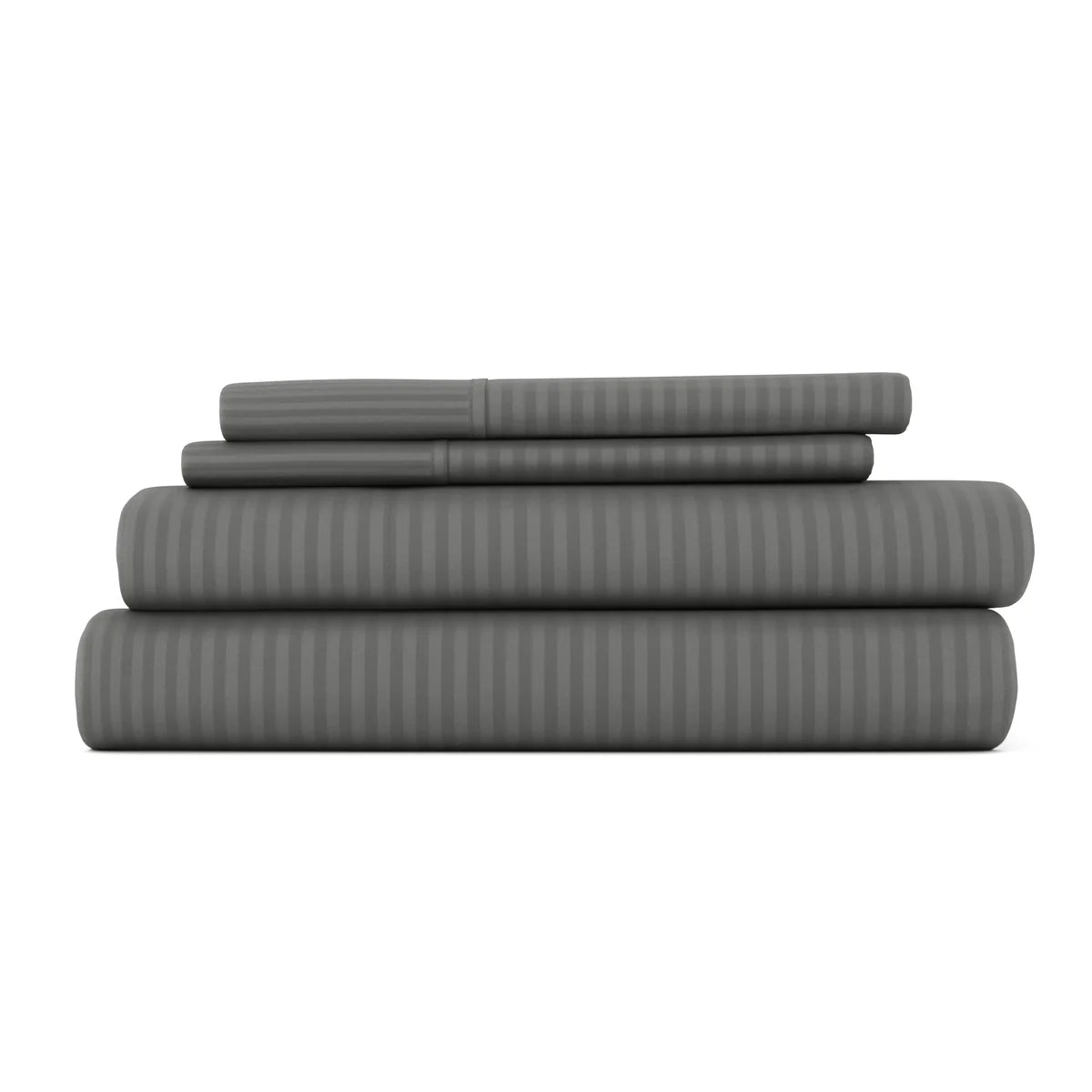 Stripes Embossed 4-Piece Sheet Set