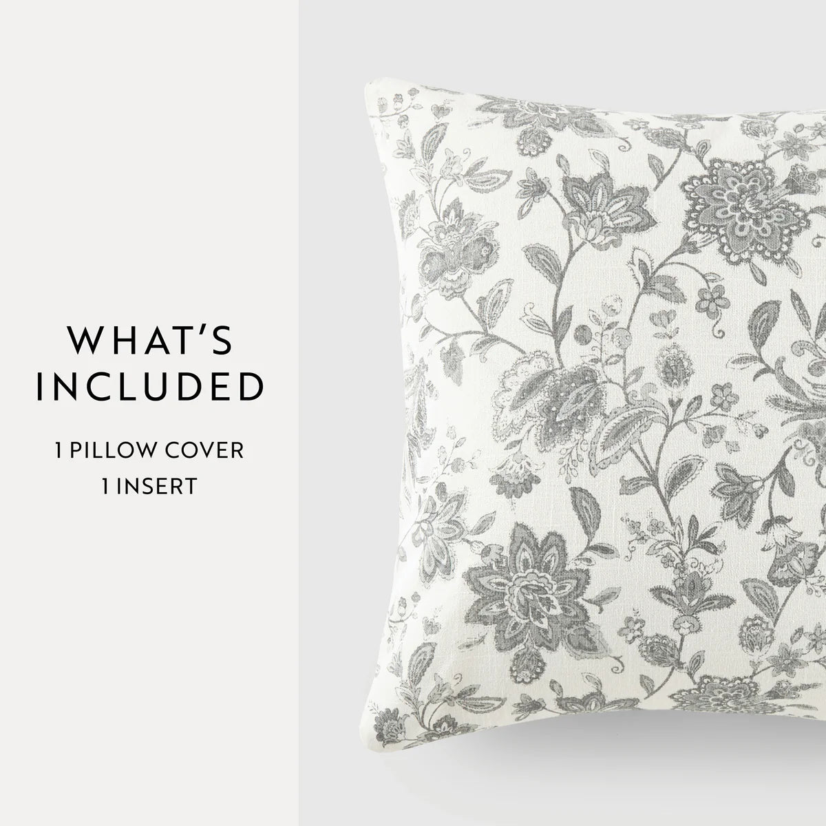 Jacobean Elegant Cotton Decor Throw Pillow Cover