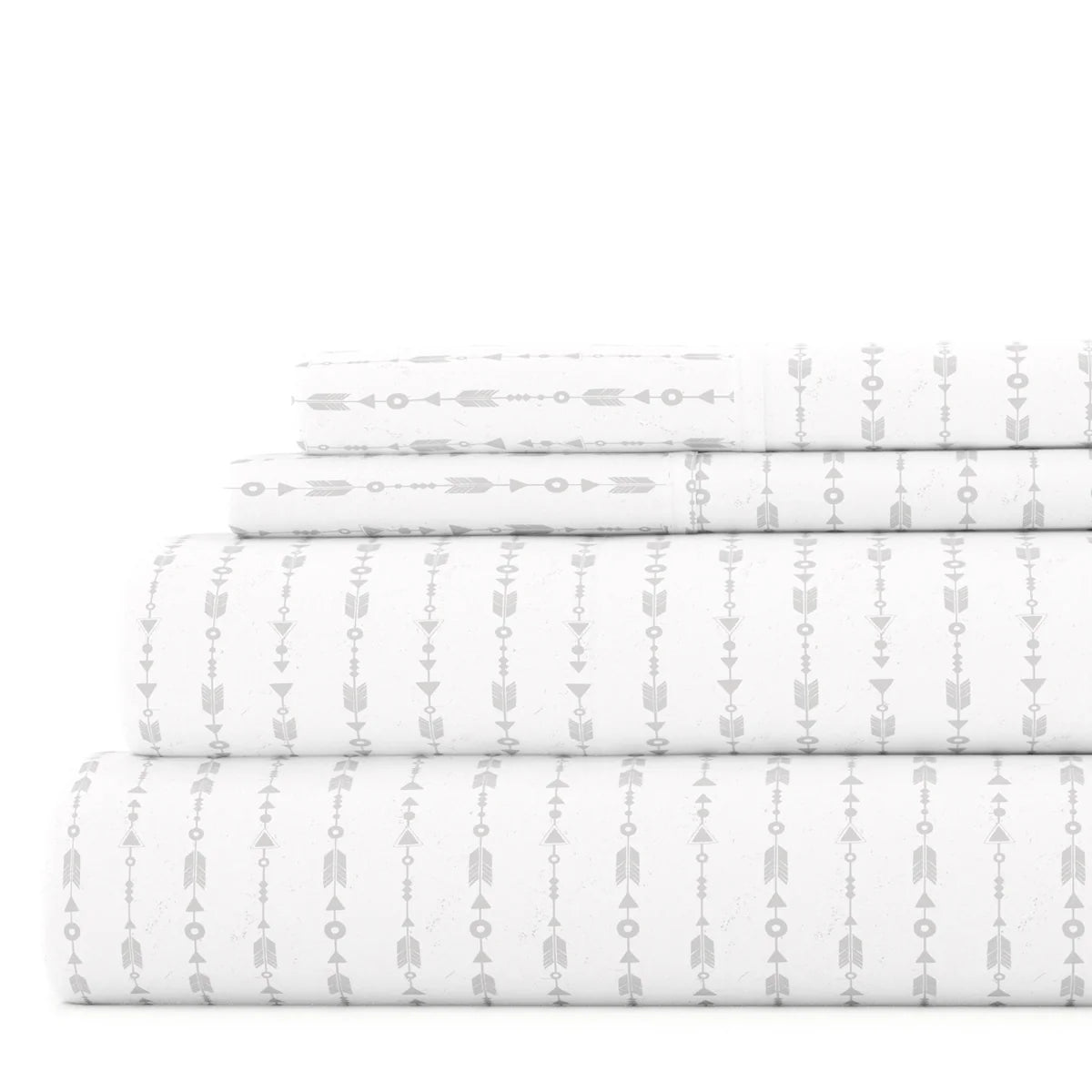 Beaded Arrows 4-Piece Patterned Sheet Set