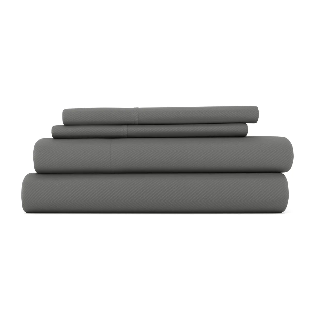 Chevron Embossed 4-Piece Sheet Set