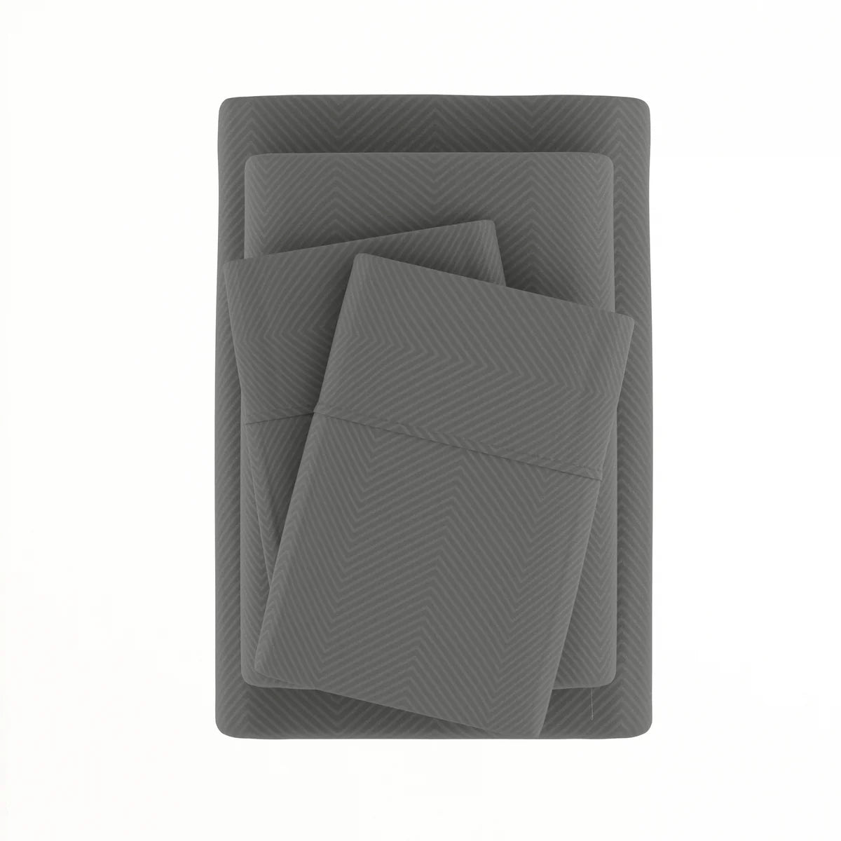 Chevron Embossed 4-Piece Sheet Set
