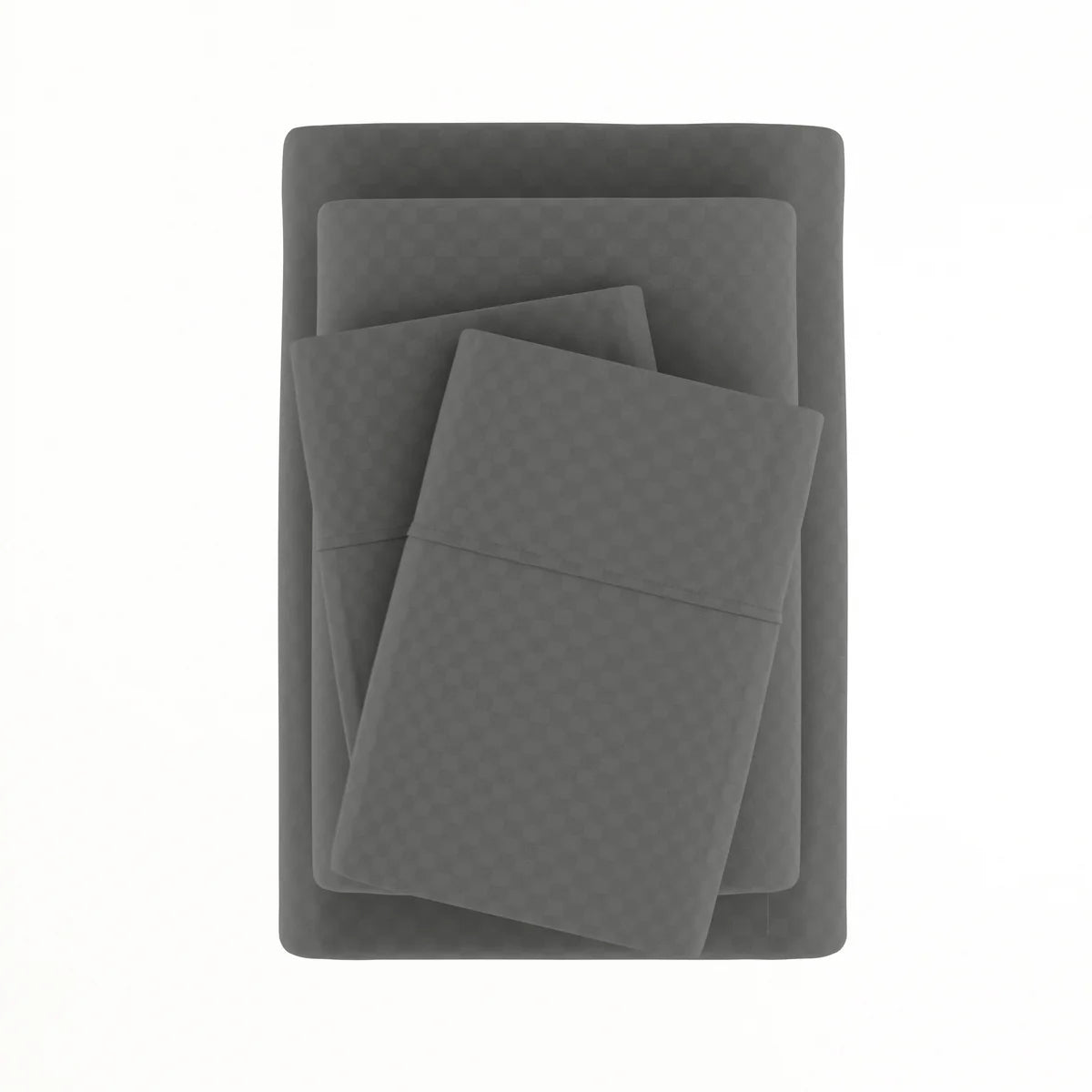 Checkered Embossed 4-Piece Sheet Set