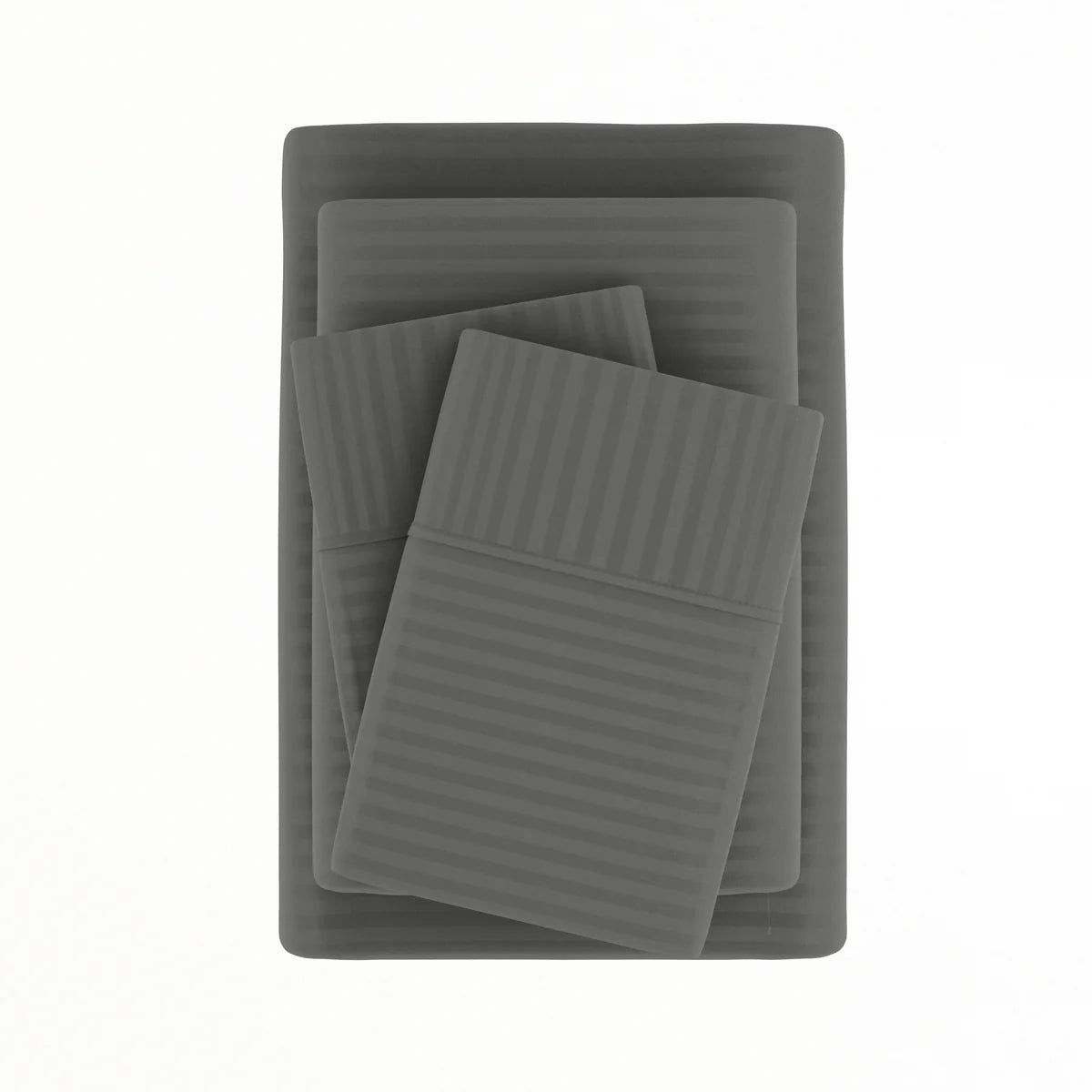 Stripes Embossed 4-Piece Sheet Set