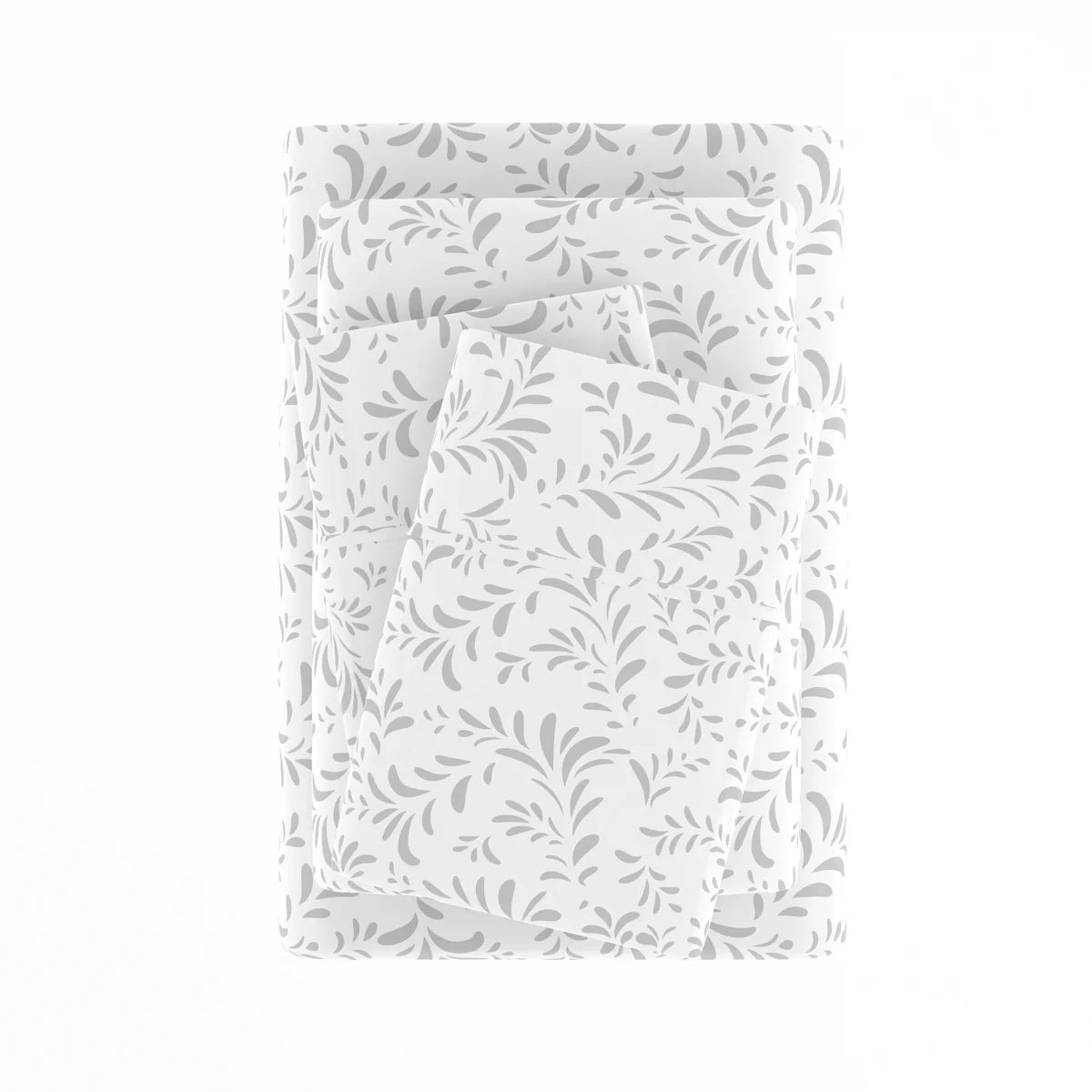 Burst of Vines 4-Piece Patterned Sheet Set