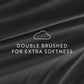 6-Piece Double Brushed Solid Sheet Set
