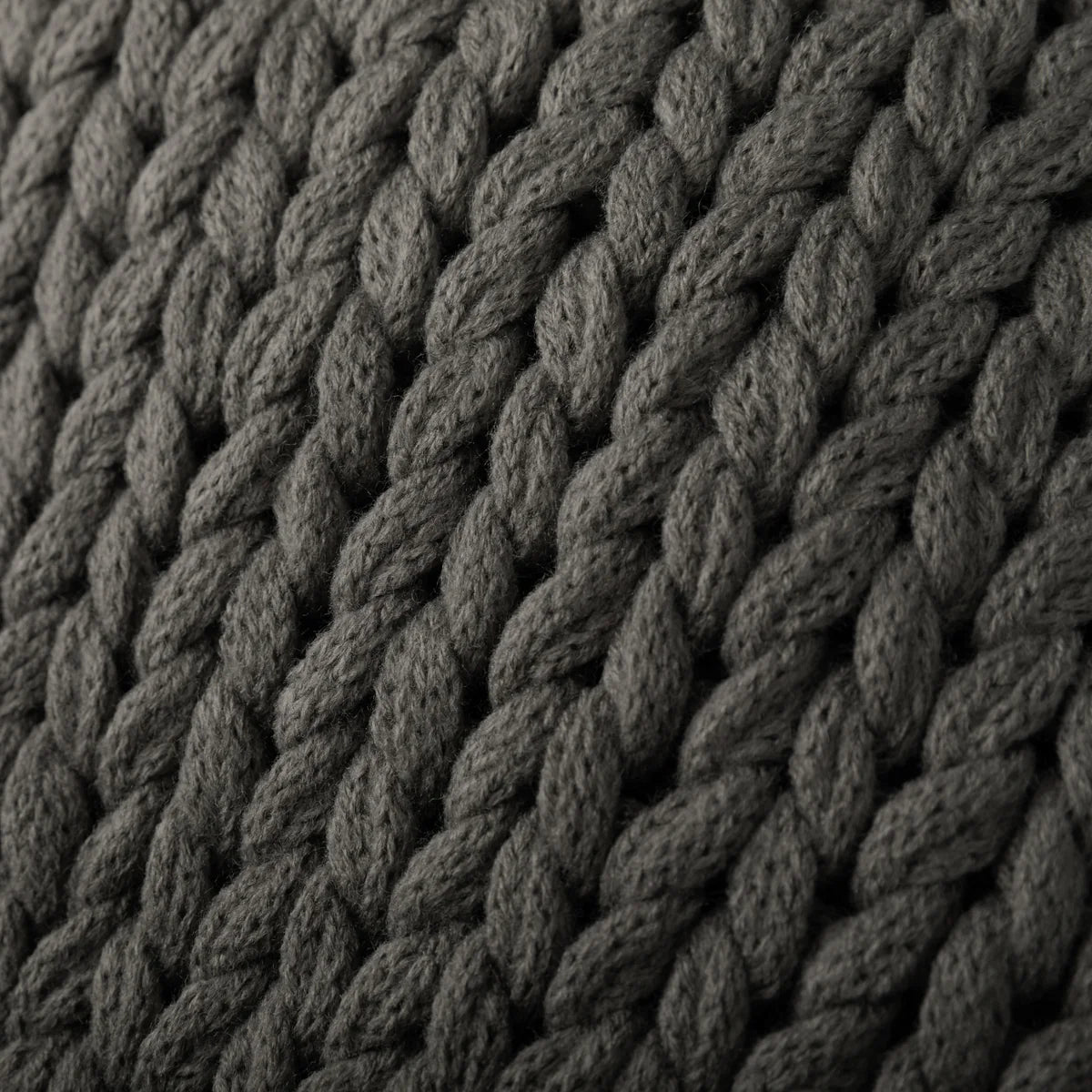Chunky Hand-Knit Oversized Throw Blanket