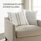 Framed Stripe Yarn-Dyed Cotton Decor Throw Pillow Cover