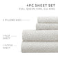 Modern Circles 4-Piece Patterned Sheet Set