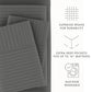 Stripes Embossed 4-Piece Sheet Set