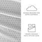 Honeycomb 4-Piece Patterned Sheet Set