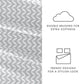 Puffed Chevron 4-Piece Patterned Sheet Set