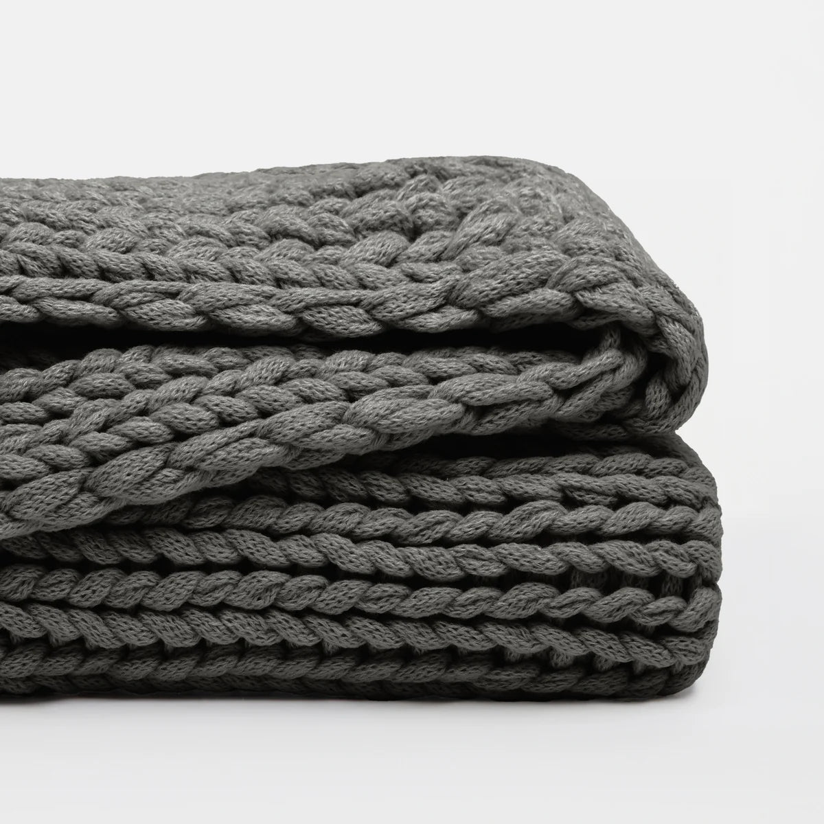 Chunky Hand-Knit Oversized Throw Blanket