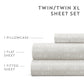 Dashed Lines 4-Piece Patterned Sheet Set