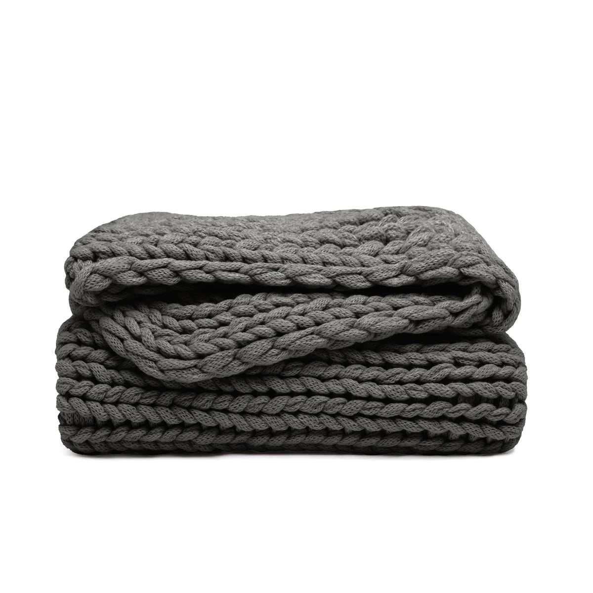 Chunky Hand-Knit Oversized Throw Blanket