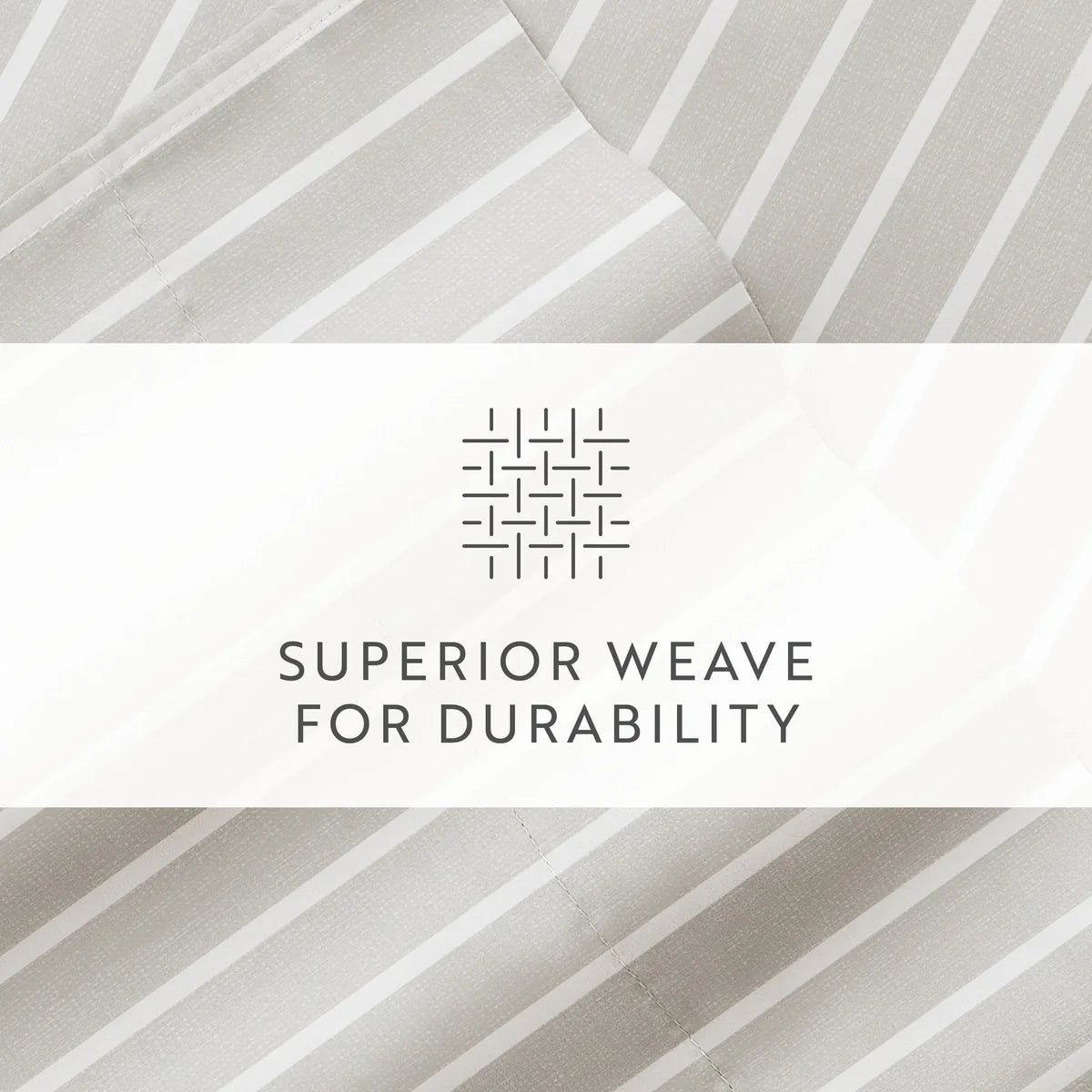 Distressed Awning Stripe 4-Piece Patterned Sheet Set