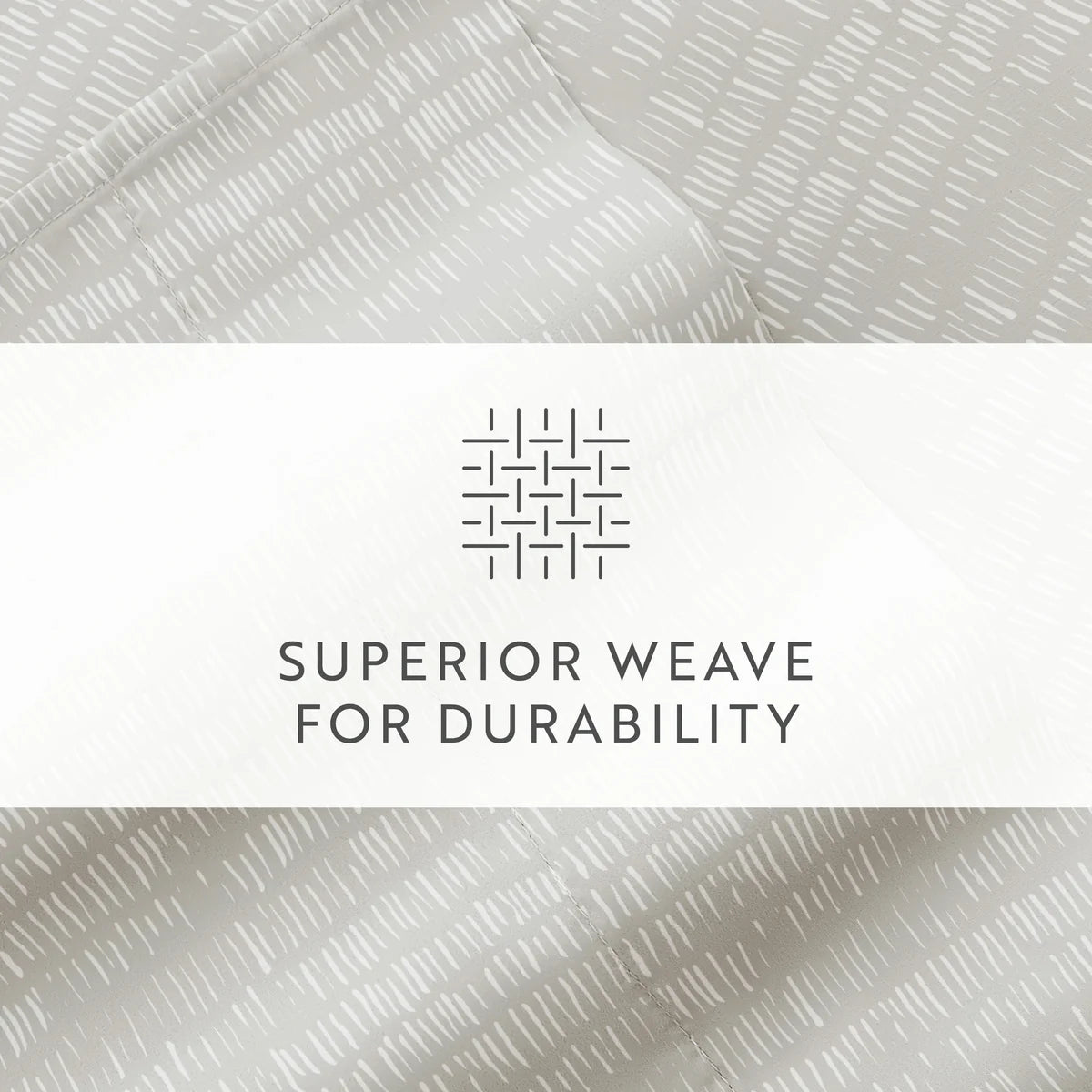Dashed Lines 4-Piece Patterned Sheet Set