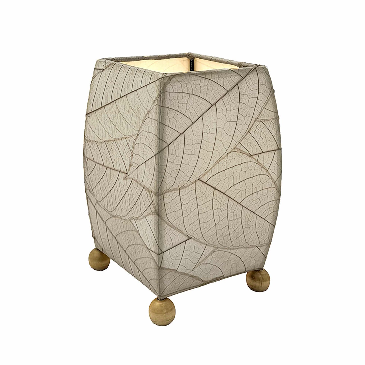Mini Square Cocoa Leaf Table Lamp
