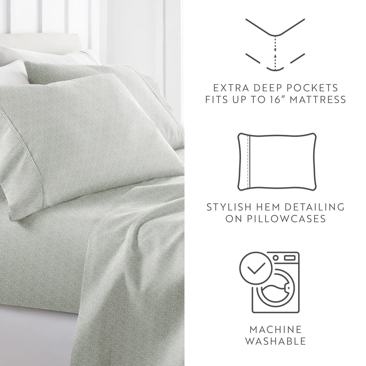 Modern Circles 4-Piece Patterned Sheet Set