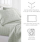 Dashed Lines 4-Piece Patterned Sheet Set