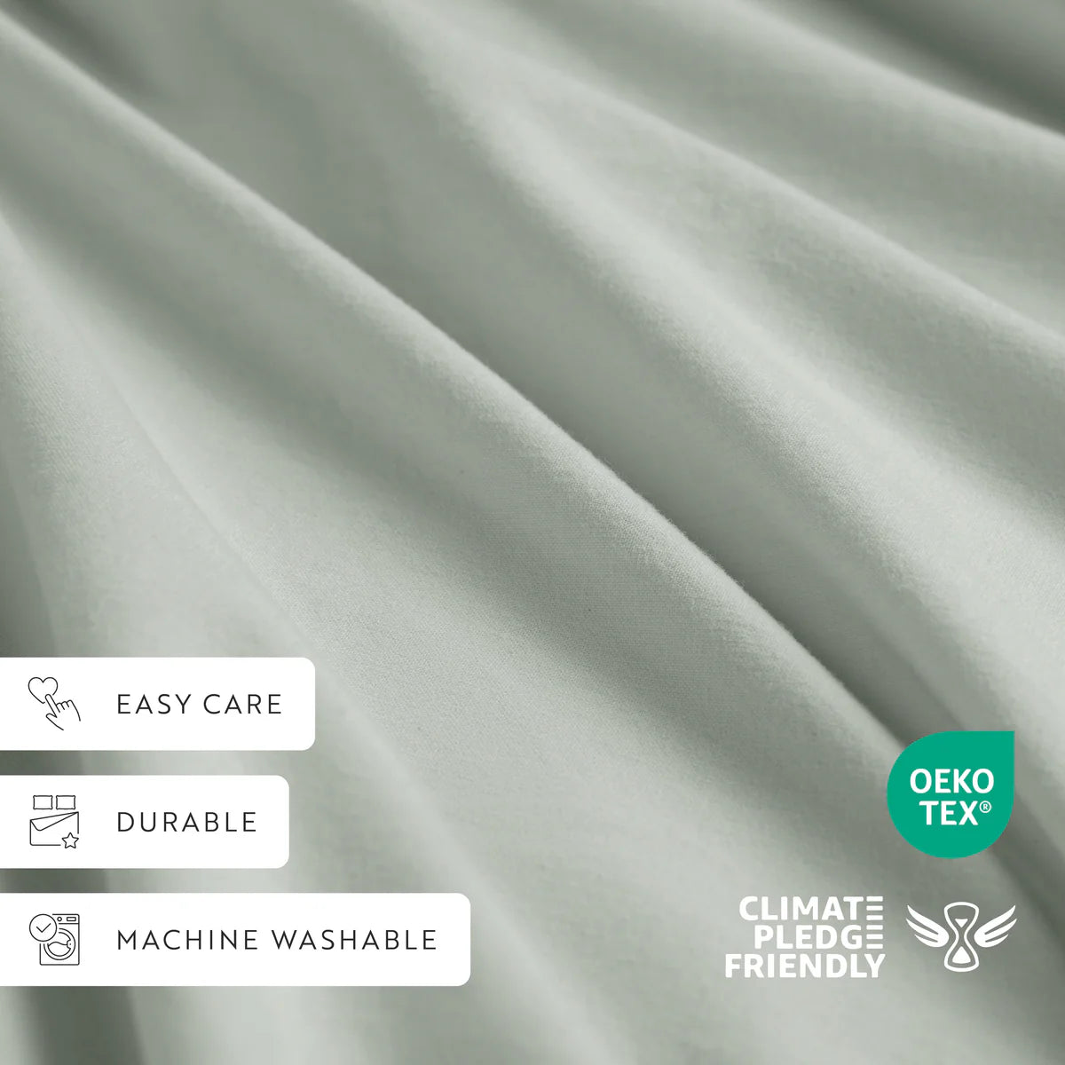 4-Piece 100% Cotton Percale Sheet Set