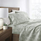 Distressed Willow 4-Piece Patterned Sheet Set
