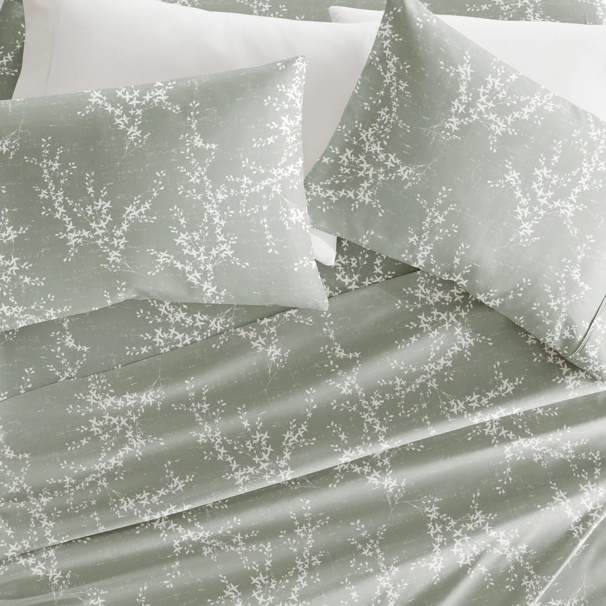 Distressed Willow 4-Piece Patterned Sheet Set