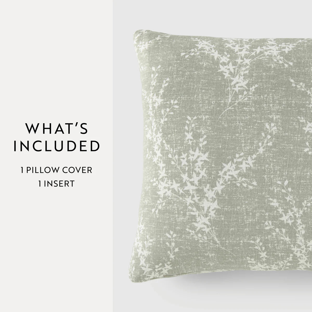 Willow Elegant Cotton Decor Throw Pillow Cover