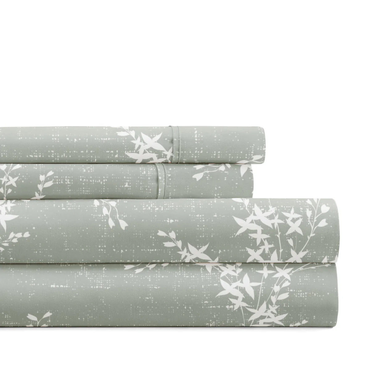Distressed Willow 4-Piece Patterned Sheet Set