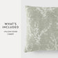 Willow Elegant Cotton Decor Throw Pillow Cover