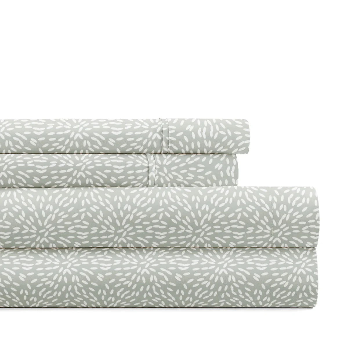 Modern Circles 4-Piece Patterned Sheet Set