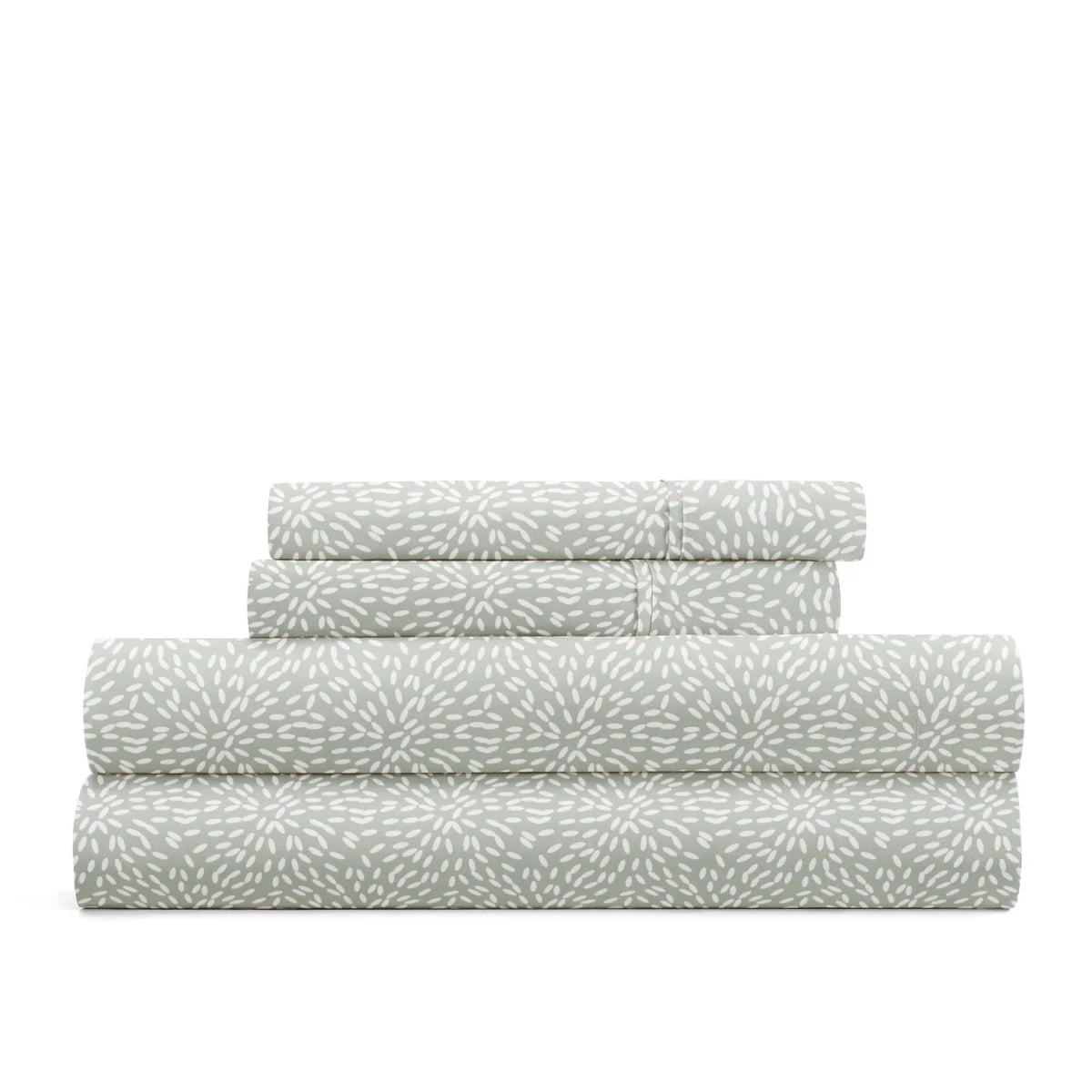 Modern Circles 4-Piece Patterned Sheet Set