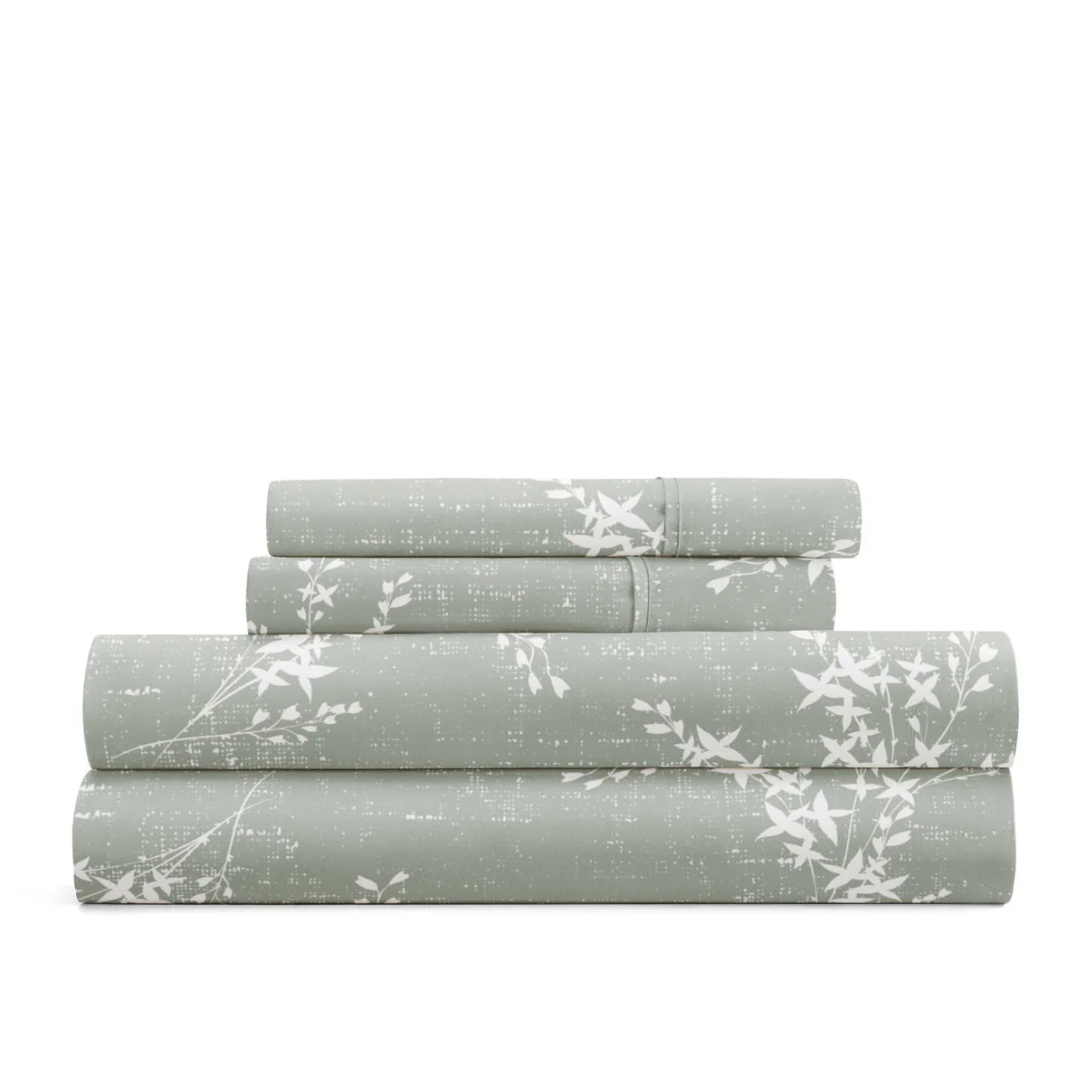 Distressed Willow 4-Piece Patterned Sheet Set