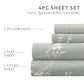 Distressed Willow 4-Piece Patterned Sheet Set