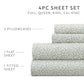 Modern Circles 4-Piece Patterned Sheet Set