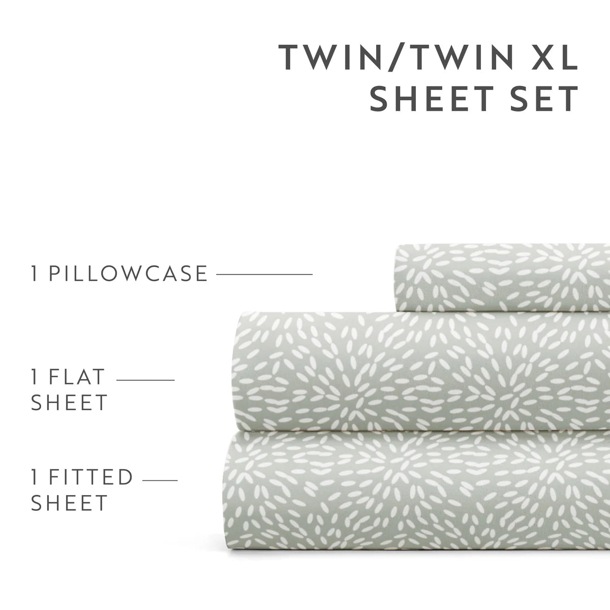 Modern Circles 4-Piece Patterned Sheet Set