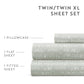 Dashed Lines 4-Piece Patterned Sheet Set
