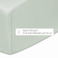 4-Piece 100% Cotton Percale Sheet Set
