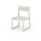 POLYWOOD EDGE Sling Dining Side Chair — White / Parchment Sling