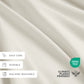 4-Piece 100% Cotton Percale Sheet Set