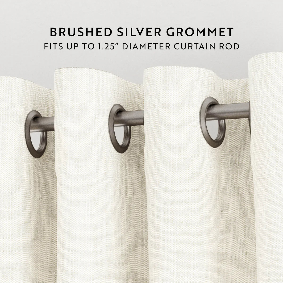 Thermal-Insulated Grommet Curtains - 100% Black Out - 2 Panels