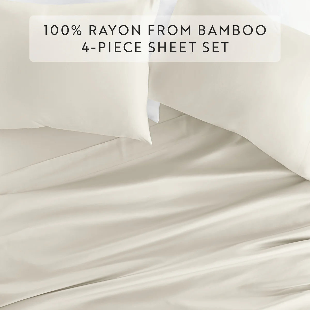 Naturally Cooling 4-Piece Bamboo Sheet Set