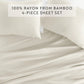 Naturally Cooling 4-Piece Bamboo Sheet Set