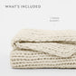Chunky Hand-Knit Oversized Throw Blanket