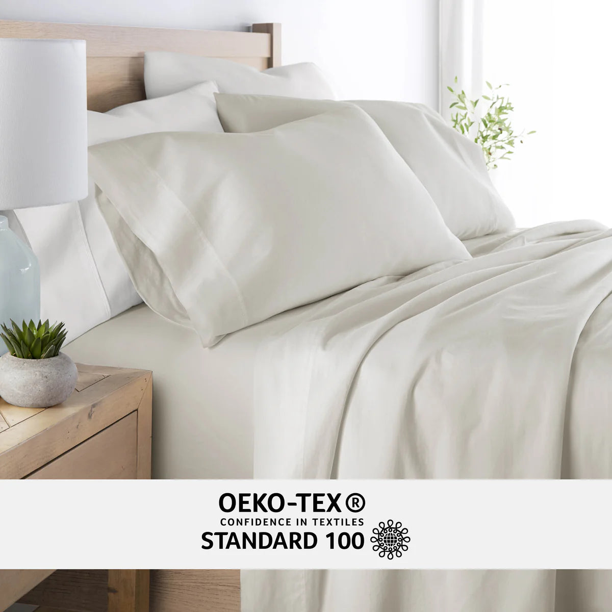 4-Piece 100% Cotton Long Staple Sheet Set