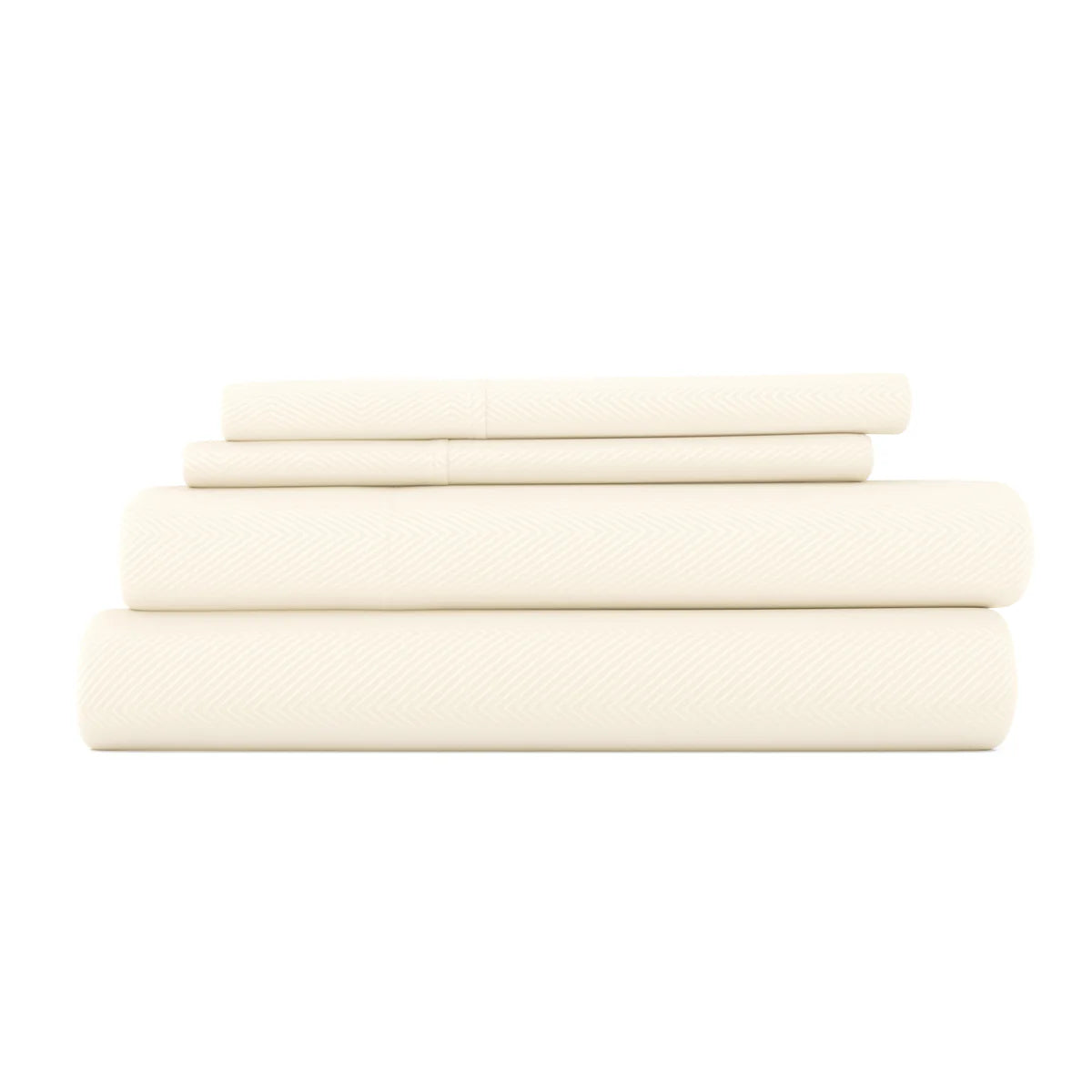 Chevron Embossed 4-Piece Sheet Set
