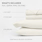 4-Piece 100% Cotton Percale Sheet Set